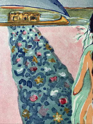 Kees van Dongen - Houtgravure Kees van Dongen, 1000 en 1 nacht 1955 kopen? Bied vanaf 40!