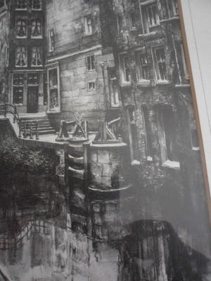 Bob Brobbel - Stadsgezicht van Amsterdam - Litho kopen? Bied vanaf 10!