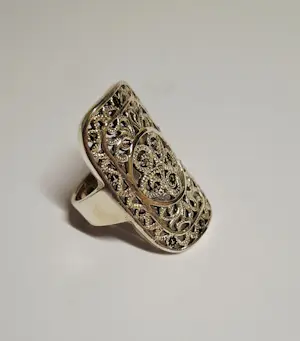 Nieuwe Vintage handgemaakte echte Zwitserse marcasiet setting kopen? Bied vanaf 80!