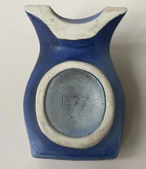 Keramische industrie Loré - Zeldzame Brutalistisch planter/duo solifleur vaas B77 by Matt Camps kopen? Bied vanaf 85!