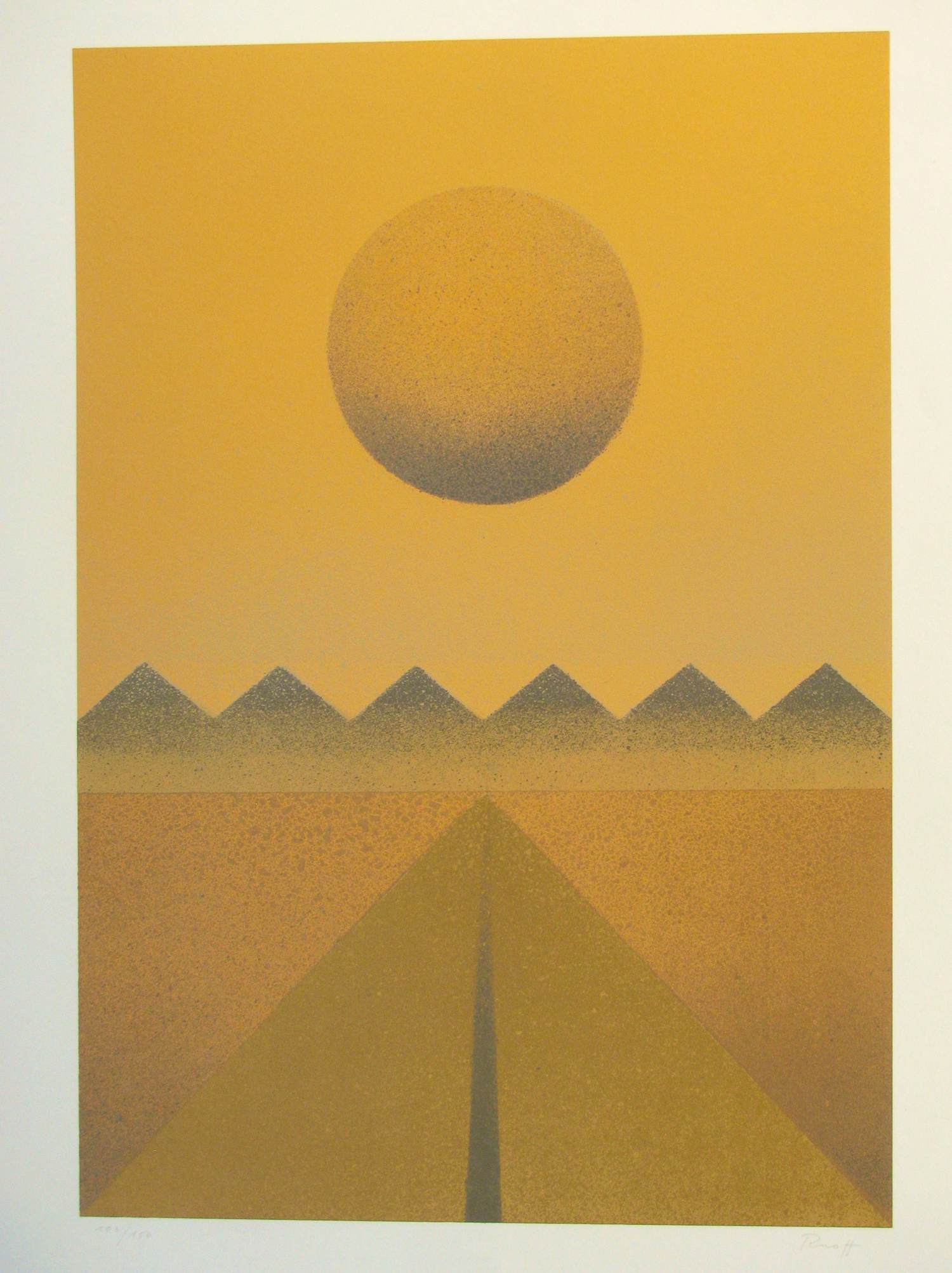 Buy Fritz Ruoff - GEOMETRISCHE LANDSCHAFT? Bid from 150!
