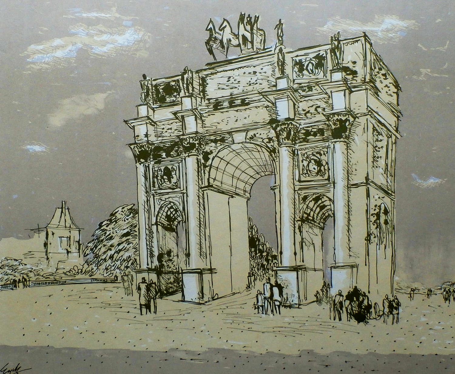 Charles Eyck - Arc de Triomphe verkocht voor € 25!