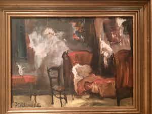 Paul Permeke - Uniek slaapkamer tafereel Paul Permeke verkocht voor € 350!