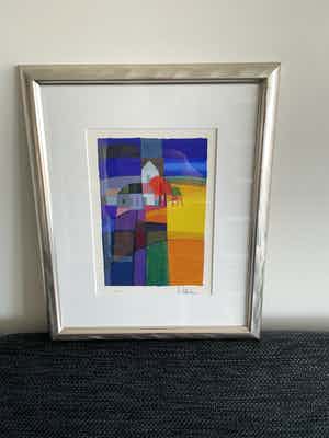 Ton Schulten - Mooi ingelijste zeefdruk verkocht voor € 265!