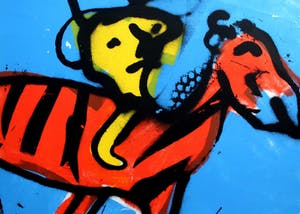 Herman Brood - Herman brood - zeefdruk: Zebra kopen? Bied vanaf 150!