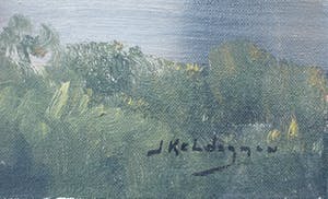 Jan Kelderman - olieverf op doek: Abcoude kopen? Bied vanaf 75!