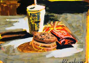 Peter Klashorst - Mc Donalds ( Modern Stilleven) verkocht voor € 110!