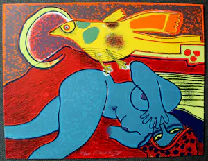 Corneille - Litho: De lelie en het feest II - 1984 kopen? Bied vanaf 350!