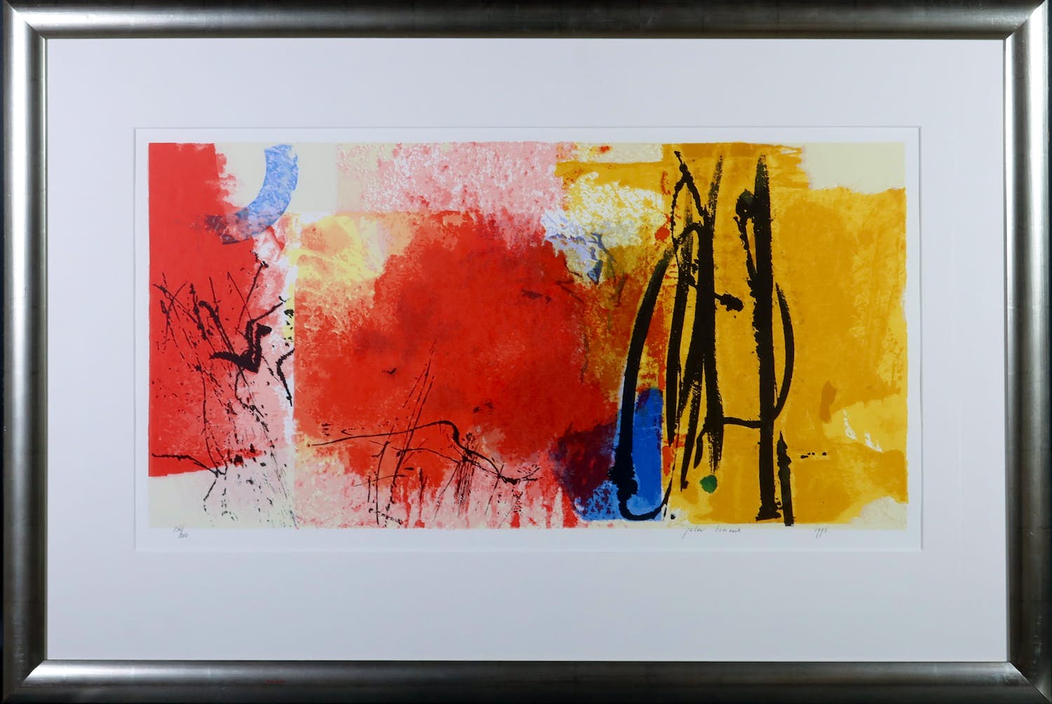 Peter Schenk - Zeefdruk, Zonder titel - Ingelijst verkocht voor € 60!