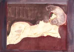 Luis Filcer - Monotype, Zonder titel verkocht voor € 1!