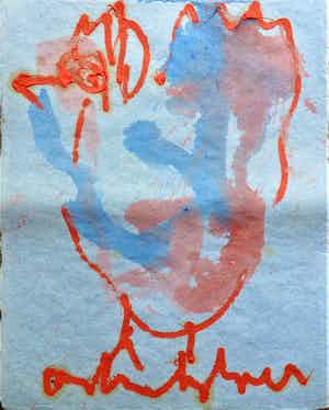 Anton Heyboer - De oervogel . verkocht voor € 180!