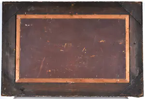 Anthonie Pieter Schotel - Grachtgezicht met brug en zeilschip - Olie op paneel - Gesigneerd - 37x62 cm kopen? Bied vanaf 690!