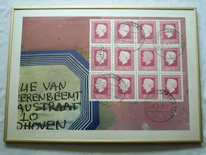 Har Sanders - Ingelijste zeefdruk, Een vreemde postzegel – 1979 – Lijst, 51 x 71 cm kopen? Bied vanaf 40!