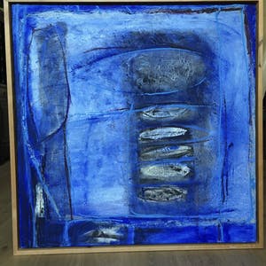 Vera van Heusden - Blauwe compositie kopen? Bied vanaf 350!