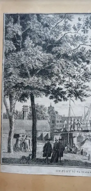 Johannes Swertner - Gesigt bij de Melkbrug over 't Spaarne binnen Haarlem. kopen? Bied vanaf 190!