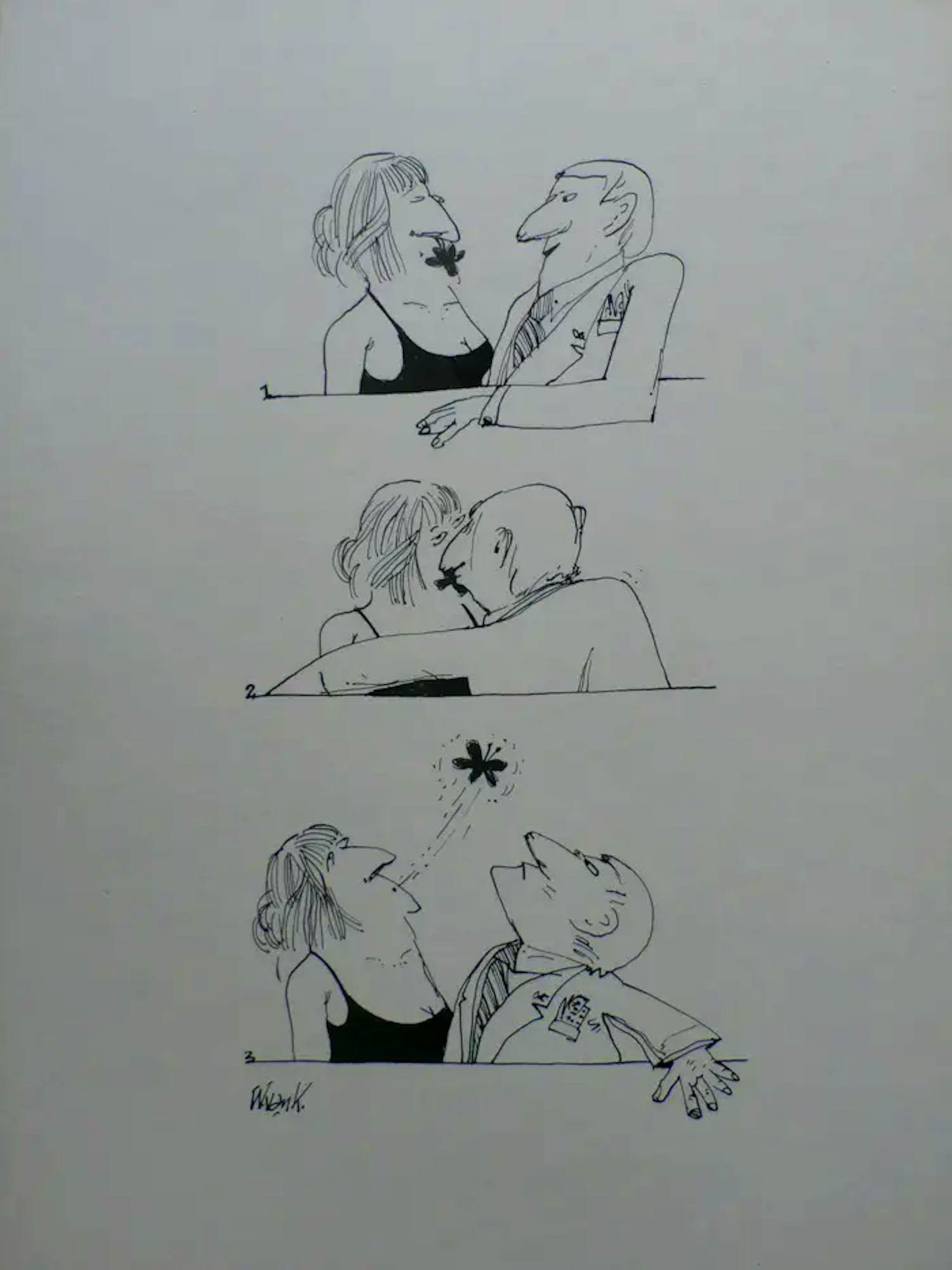 Willy van Klink - Tekening kopen? Bied vanaf 45!