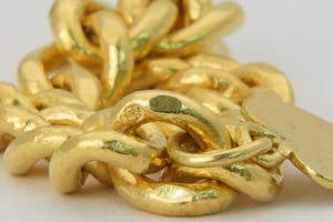 2535 - mooie 22 karaats geel-gouden schakelring met harthangertje - gekeurd kopen? Bied vanaf 370!