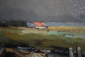 Willem Heytman - olieverfschilderij - Hollands landschap met hoge luchten kopen? Bied vanaf 1!
