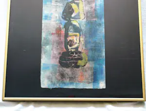 Ruth Fischer - Gemende techniek , Zonder titel – Lijst, 71 x 51 cm kopen? Bied vanaf 40!