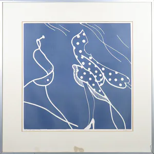 Jules Bekker - Linosnede, Molly - Ingelijst kopen? Bied vanaf 1!