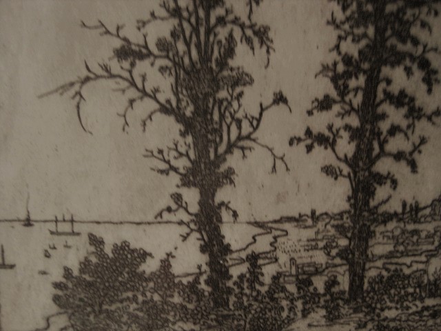 Poppe Damave - Haarlems impressionist - Mooie gesigneerde Droge naald Ets "Normandie"  kopen? Bied vanaf 1!