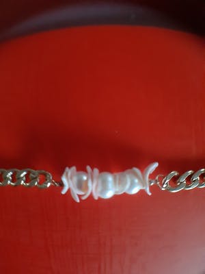 Niet of onleesbaar gesigneerd - Goud kleur Necklace met Akoya Pearl kopen? Bied vanaf 1!