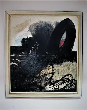 Gerriet Postma - Groot & krachtig abstract-expressionistisch Acrylverf "Dageraad" gesigneerd kopen? Bied vanaf 282!