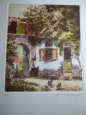 Jan van Rijsewijk - Hofje met poort kopen? Bied vanaf 5!