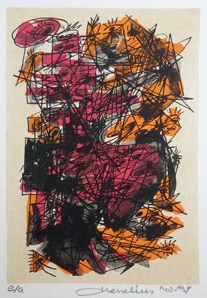 Henk Hesselius - set van 6 zeefdrukken - Experimenteel Universum - oplage e.a. kopen? Bied vanaf 90!