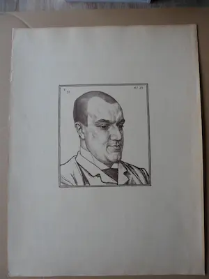 Jan Veth - Litho's van 7 bekende mensen van Nederland, uitgebracht van 1893 en 1896 kopen? Bied vanaf 80!