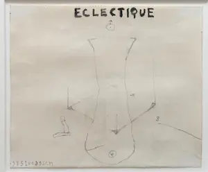 Reinier Lucassen - ‘Eclectique’ - gemengde techniek op papier - 1985 kopen? Bied vanaf 375!