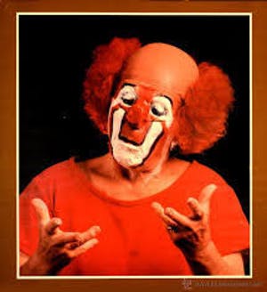 Kees Verkade - Clown met bal - Mooi ingelijst kopen? Bied vanaf 49!