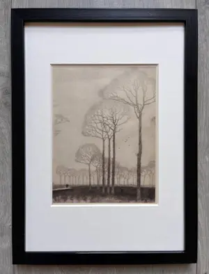 Jan Mankes - Originele Heliogravure Bomenrij 1927 kopen? Bied vanaf 360!
