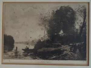 C.L. Dake - Ets naar een schilderij van Jean-Baptiste Corot, Landschap – ingelijst - ca 1890 kopen? Bied vanaf 25!