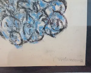 Theo Wolvecamp - Abstracte compositie in blauw kopen? Bied vanaf 200!