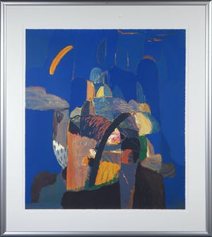 Ahmad Baldin - Zeefdruk, Nacht - Ingelijst kopen? Bied vanaf 20!