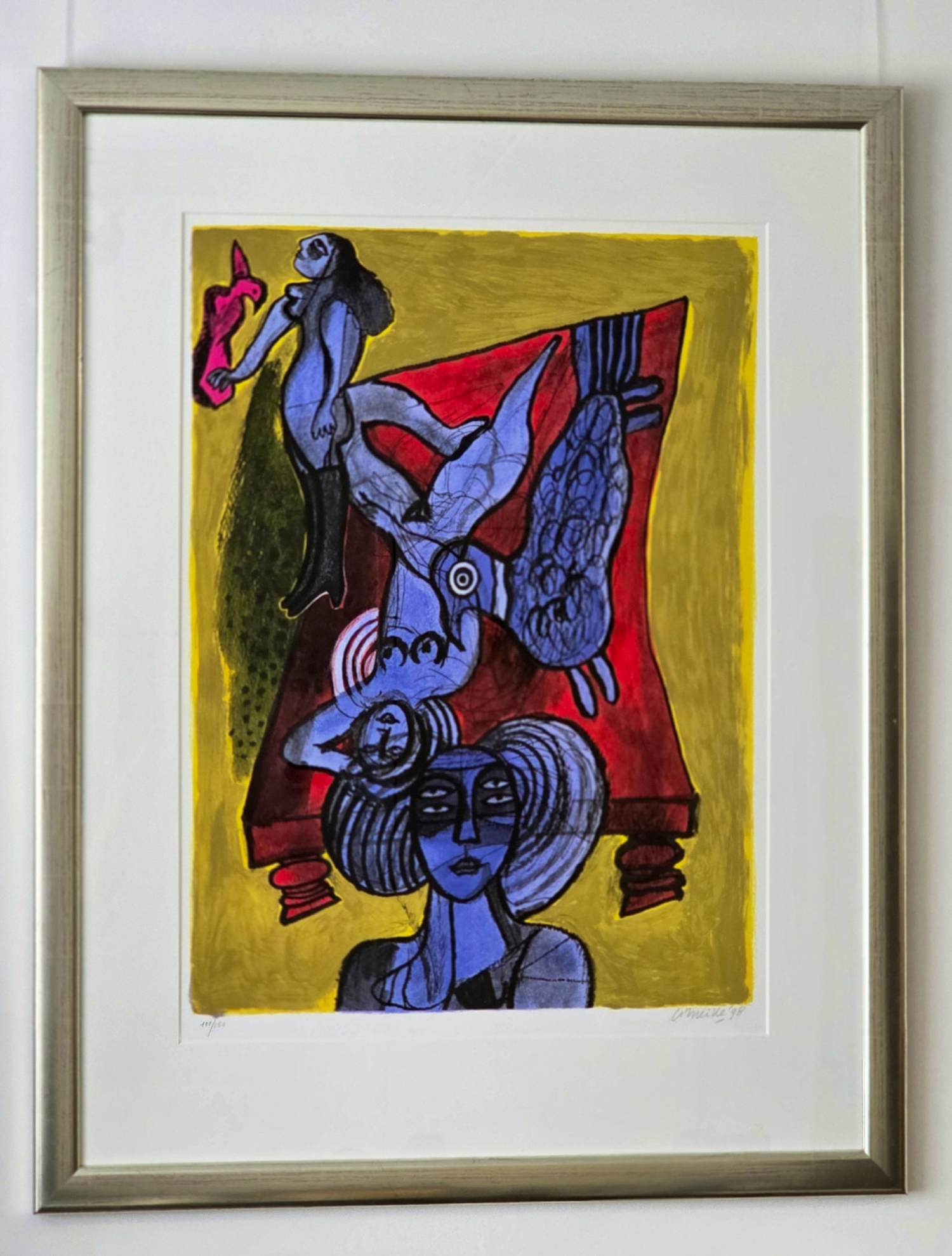 Corneille - Le lit Rouge - Gesigneerd - 1998 kopen? Bied vanaf 620!