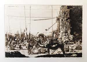 Simon Koene - Oosterse markt verkocht voor € 20!