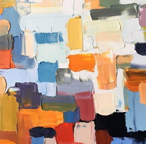 Dam Domido - Abstract, oil on canvas kopen? Bied vanaf 375!