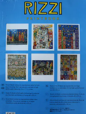 James Rizzi - printbook: met zes prints en een zeefdruk op de voorzijde(Nieuw!) kopen? Bied vanaf 50!