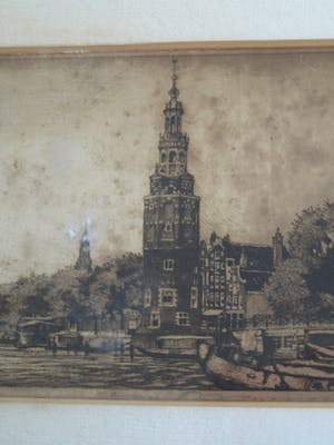 Cornelis Brandenburg - Ets, Amsterdam – gesigneerd & ingelijst kopen? Bied vanaf 10!