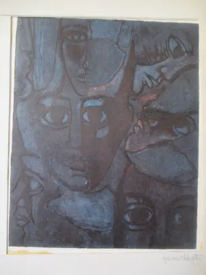 Niet of onleesbaar gesigneerd - 8 etsen van diverse kunstenaars kopen? Bied vanaf 1!