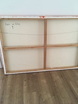 Theo Broeren - Acryl op doek ‘ Tea in Blue ‘ ( GROOT ) kopen? Bied vanaf 150!