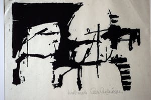 Cees Andriessen - Houtsnede - Abstract Unicum kopen? Bied vanaf 40!