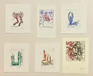Olivier Beijn - 6 ex-libris voor Geert H. van der Zee verkauft für € 39!