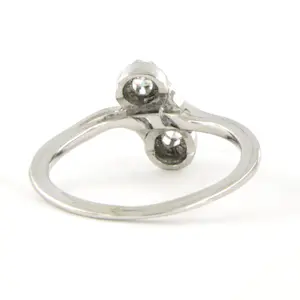 18k witgouden ring met bolsjewiek geslepen diamant tot. 0,14ct - G/H - Pique kaufen? Bieten Sie von 440!