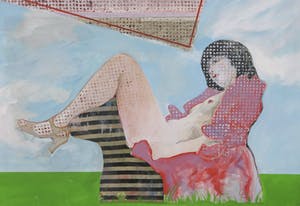 Aat Verhoog - Gemengde techniek op doek, Zonder titel (Groot) kopen? Bied vanaf 100!