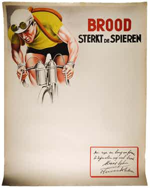Affiche, Brood sterkt de spieren verkocht voor € 1!