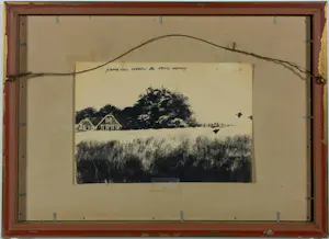 Rien Poortvliet - Gouache en potlood op papier, Patrijzen hebben de boer nodig - Ingelijst kopen? Bied vanaf 1000!