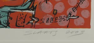 Miriam Slaats - Zeefdruk, In het huis der liefde - Ingelijst kopen? Bied vanaf 60!